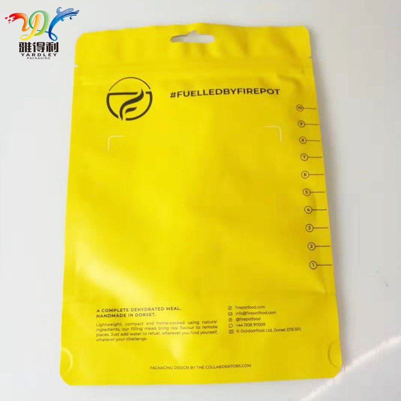 Kantong ritsleting penyangga mandiri